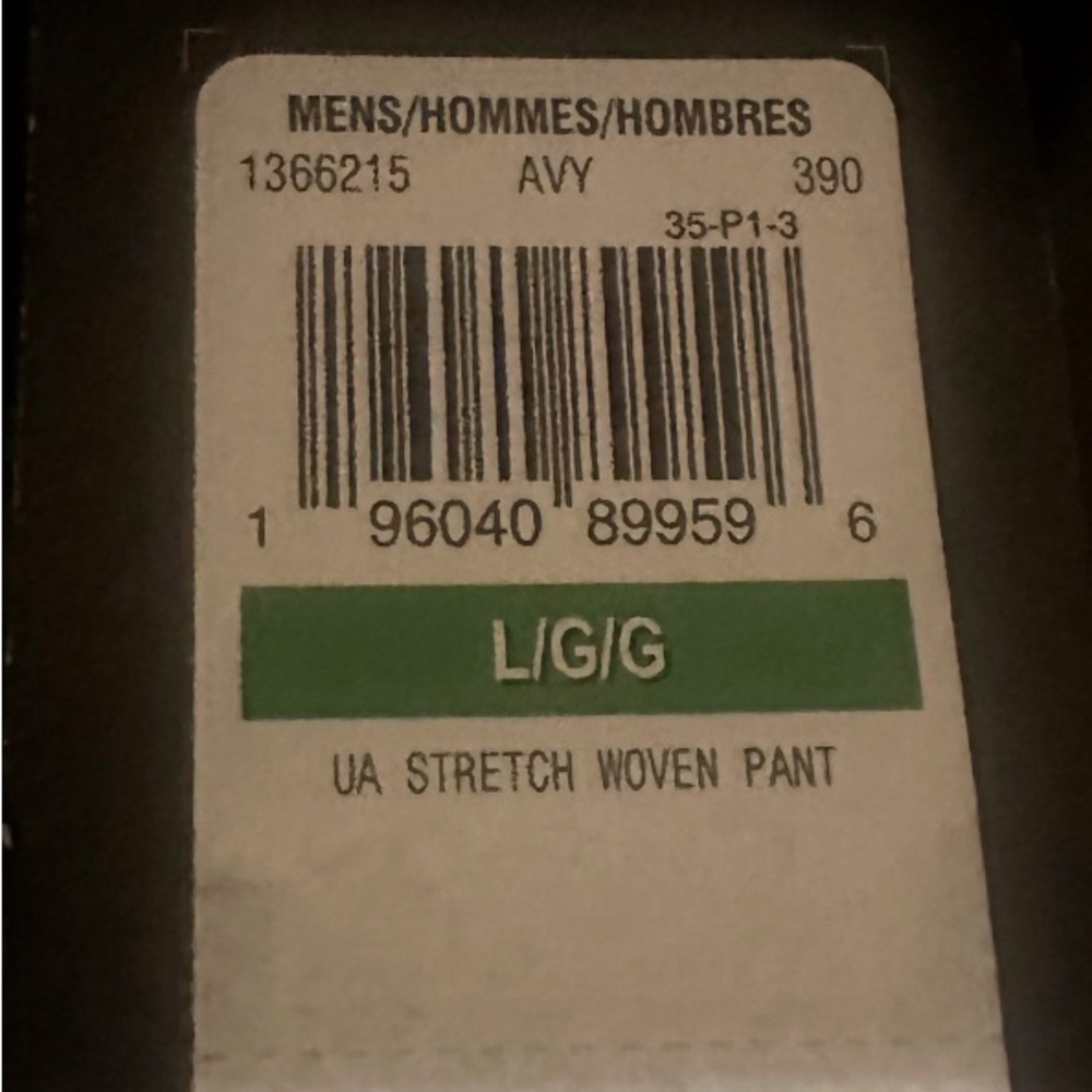 NEW Mens Under Armour Stretch Woven Pants 1366215 UA Sz L large - Picture 4 of 4